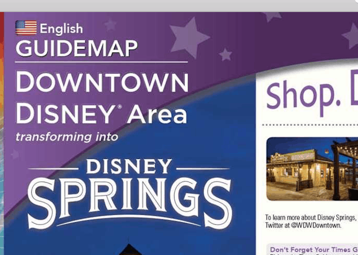 Brand New Map Of Disney Springs Released! • Disney Tips