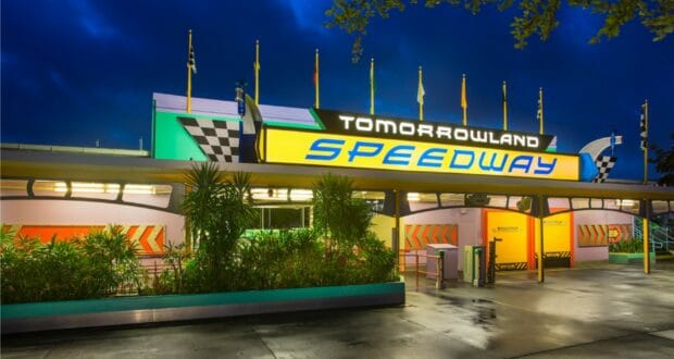 Tomorrowland Speedway Magic Kingdom