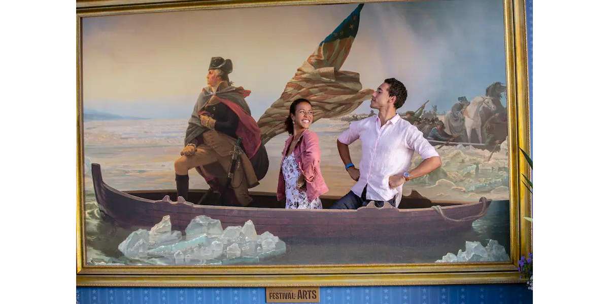 EPCOT International Festival of the Arts Photo Ops- Washington Crossing the Delaware