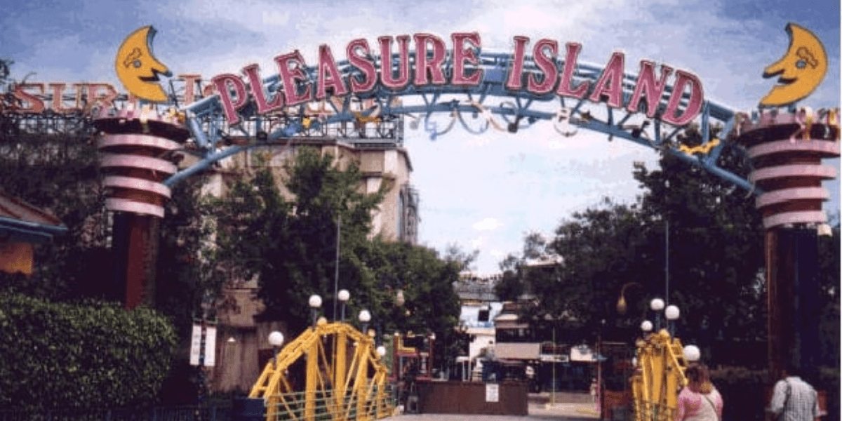 Pleasure Island Entrance Sign