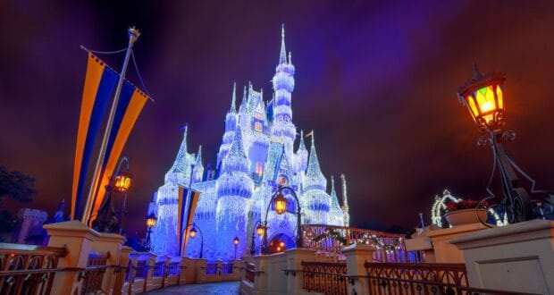 Cinderella Dreamlights Castle at Magic Kingdom