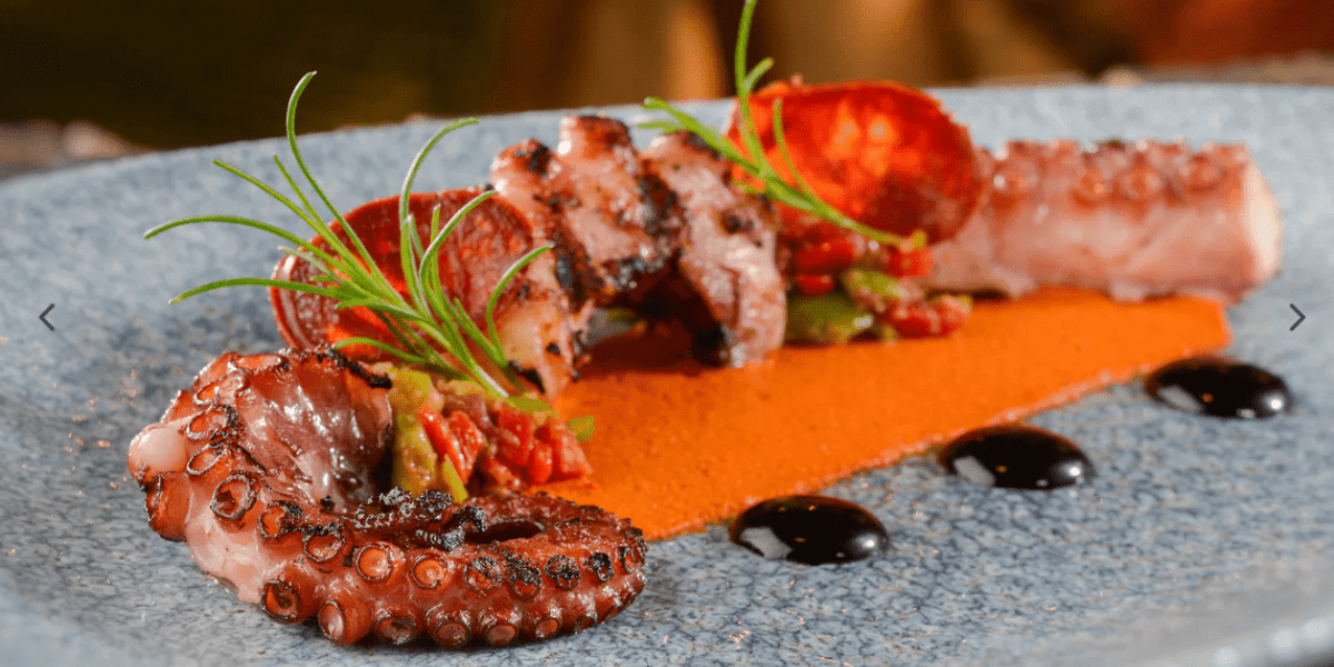 Charred Octopus Appetizer From Tiffins