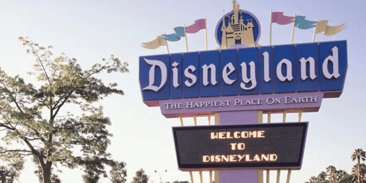 Signage for Disneyland