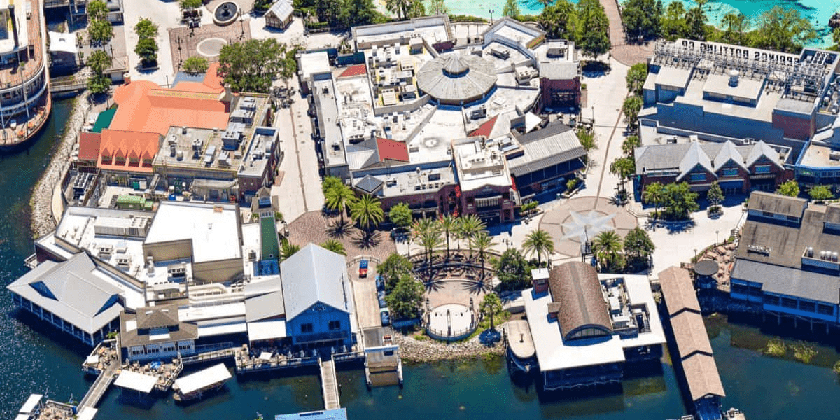 An Aerial View of Disney Springs