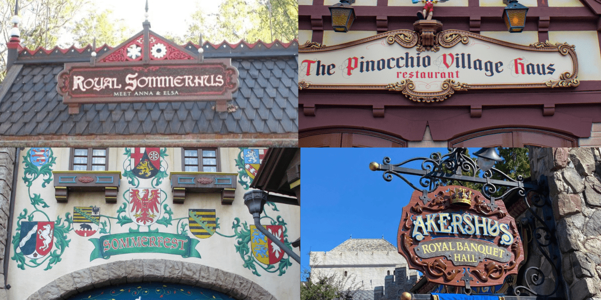 Different Hauses and Huses in Disney World
