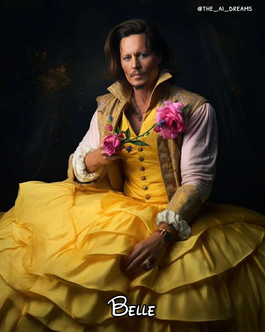 Johnny Depp as Belle