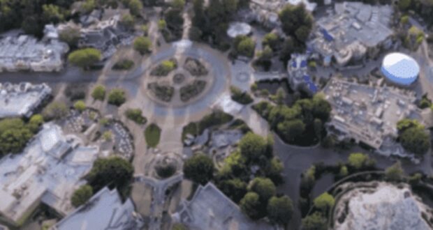 Disneyland Hub Aerial