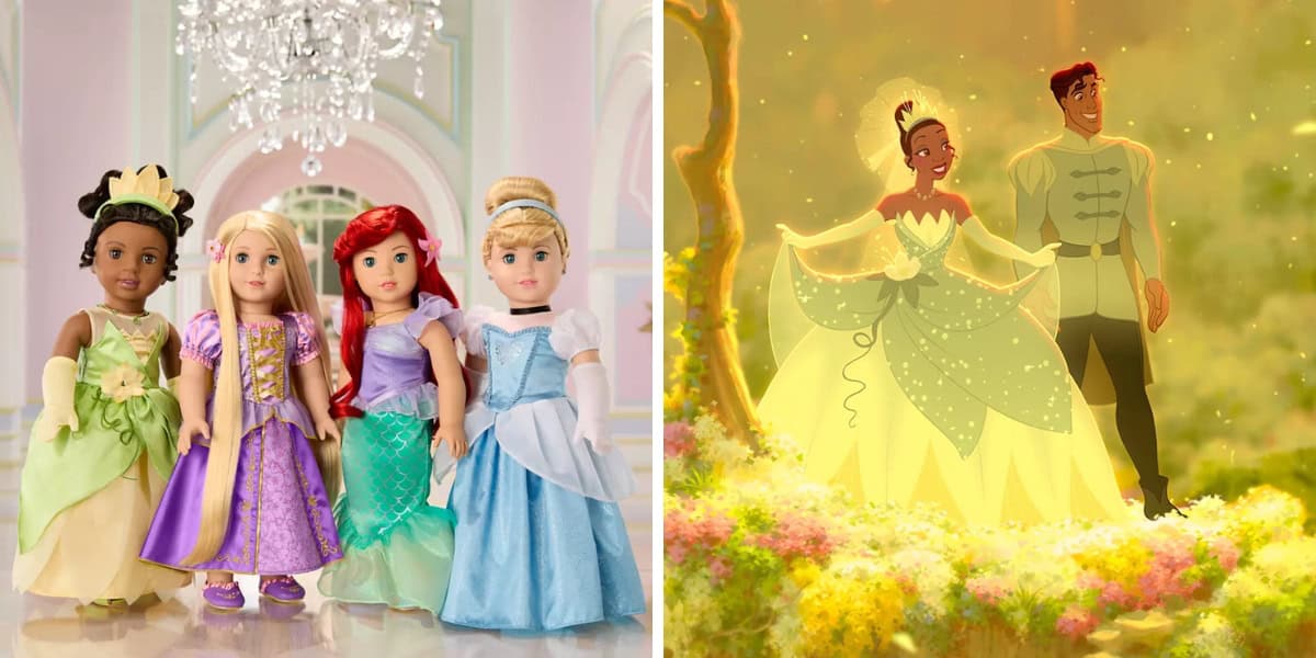 open lace back dress Disney Princess Royal Shimmer Tiana Doll – Gordelly, Unlimited main image 0